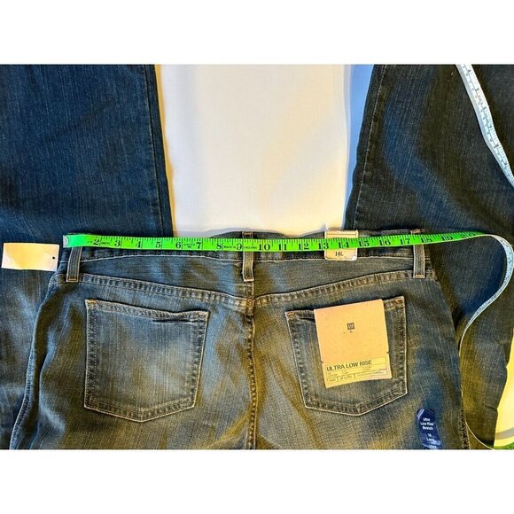 NWT 2008 GAP Womens 16L Tall Low Rise (10.5 in Rise) Flare Jeans 35.5 inseam - Picture 8 of 9